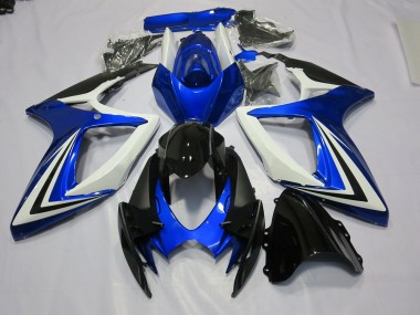 Blau Schwarz & Weiß 2006-2007 GSXR 600-750 Motorrad Verkleidung