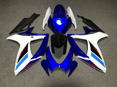 Blauweiß & Schwarz 2006-2007 GSXR 600-750 Motorrad Verkleidung