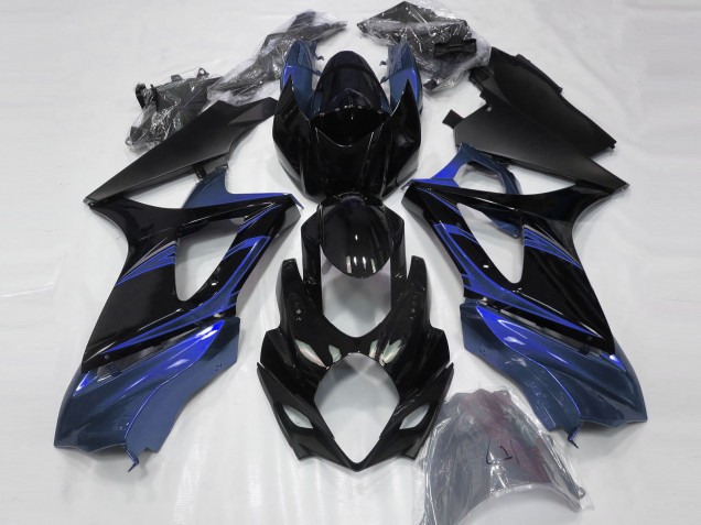 Blau & Schwarz Glänzend 2007-2008 GSXR 1000 Motorrad Verkleidung