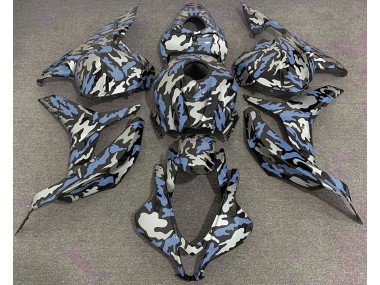 Blau & Silber Camo 2009-2012 CBR600RR Motorrad Verkleidung