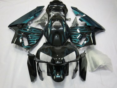 Blaue Flamme 2003-2004 CBR600RR Motorrad Verkleidung