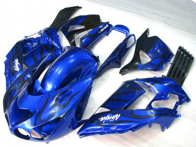 Blaue Flamme 2006-2011 ZX14R Motorrad Verkleidung