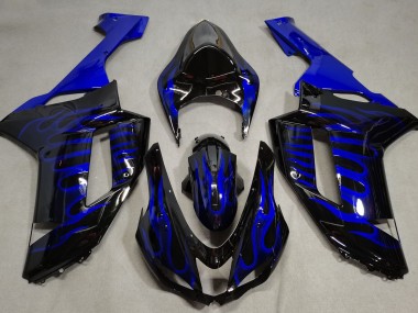 Blaue Flamme 2007-2008 ZX6R Motorrad Verkleidung