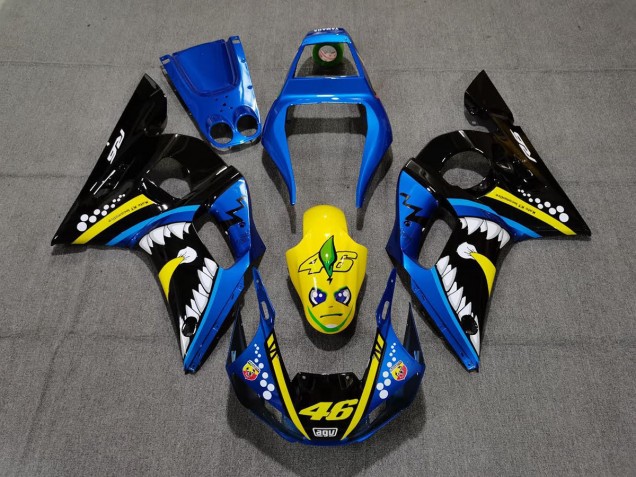 Blauer & Gelber Hai 1998-2002 R6 Motorrad Verkleidung