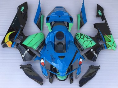 Blauer Hai & Grün 2005-2006 CBR600RR Motorrad Verkleidung