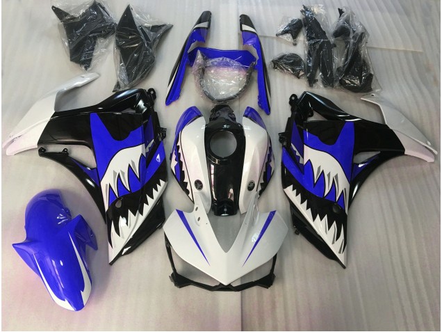 Blauer & Weißer Hai 2015-2018 R3 Motorrad Verkleidung