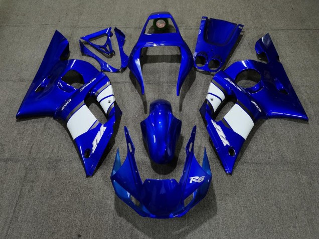 Blauweißes Design 1998-2002 R6 Motorrad Verkleidung Blauweißes Design 1998-2002 R6 Motorrad Verkleidung