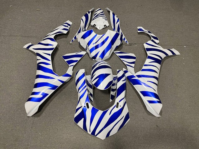 Blaues Zebra 2015-2019 R1 Motorrad Verkleidung