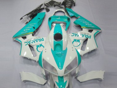 Blaugrün Kundenspezifisch 2005-2006 CBR600RR Motorrad Verkleidung