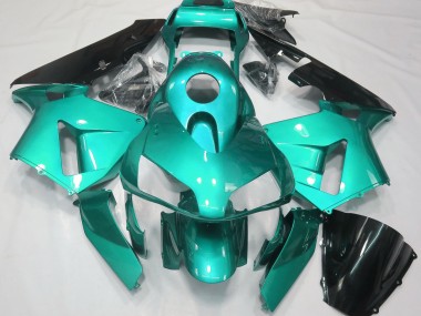 Blaugrün Schlicht 2003-2004 CBR600RR Motorrad Verkleidung