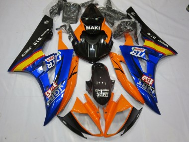 Blauorange 2006-2007 R6 Motorrad Verkleidung