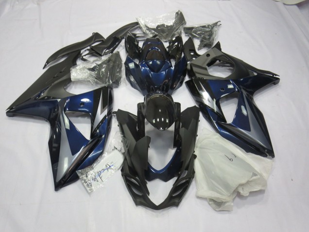 Blausilber & Schwarz 2009-2016 GSXR 1000 Motorrad Verkleidung