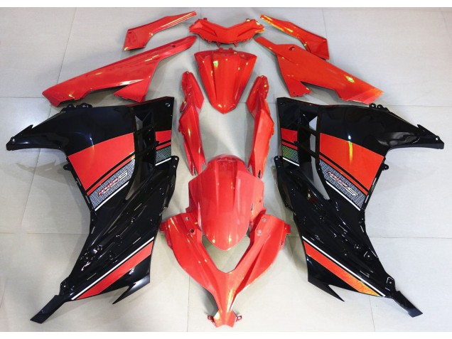 Candy Red & Schwarz 2013-2018 Ninja 300 Motorrad Verkleidung