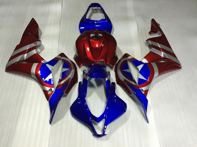 Captain America 2007-2008 CBR600RR Motorrad Verkleidung
