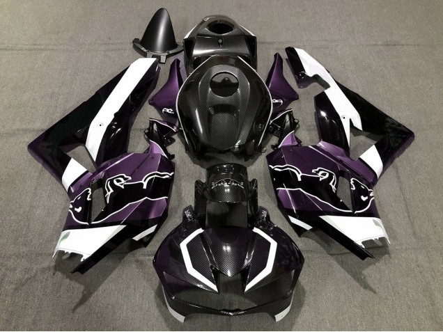Custom Lila Carbonfaser Bull 2013-2023 CBR600RR Motorrad Verkleidung