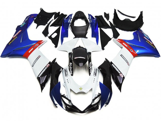 Custom Logos Mit Blau & Rot 2011-2024 GSXR 600-750 Motorrad Verkleidung
