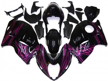Custom Schwarz Gloss Mit Pink 1997-2007 GSXR 1300 Motorrad Verkleidung