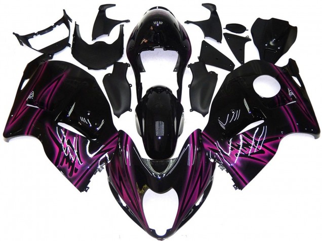 Custom Schwarz Gloss Mit Pink 1997-2007 GSXR 1300 Motorrad Verkleidung