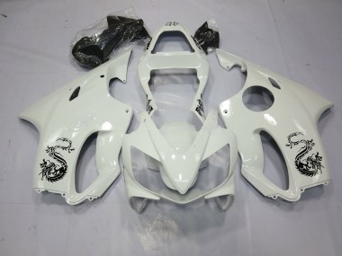 Dragon White 2001-2003 CBR600 F4i Motorrad Verkleidung