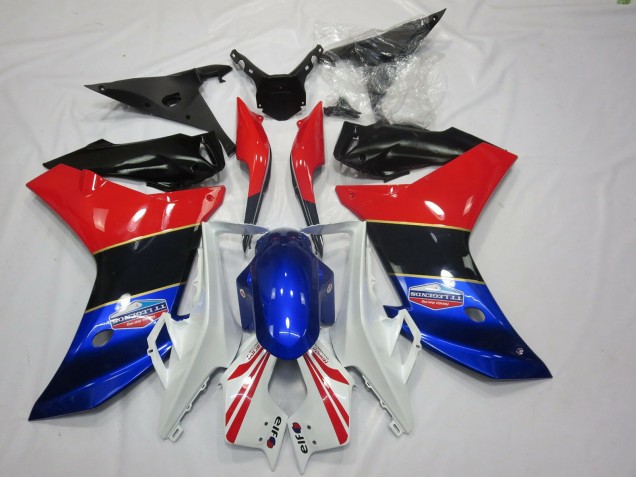 Dreifarbiger Goldener Streifen 2011-2012 CBR600F Motorrad Verkleidung