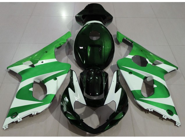 Dunkelgrün 2000-2002 GSXR 1000 Motorrad Verkleidung