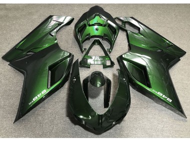 Dunkelgrün 2007-2014 Ducati 848 1098 1198 Motorrad Verkleidung