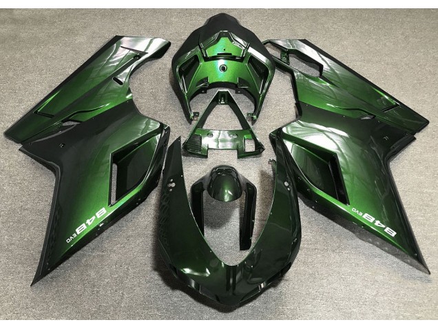 Dunkelgrün 2007-2014 Ducati 848 1098 1198 Motorrad Verkleidung