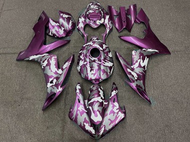 Dunkelmagenta Tarnung 2004-2006 R1 Motorrad Verkleidung