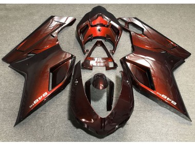 Dunkelorange 2007-2014 Ducati 848 1098 1198 Motorrad Verkleidung
