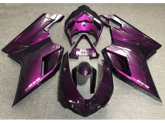Dunkelpink 2007-2014 Ducati 848 1098 1198 Motorrad Verkleidung