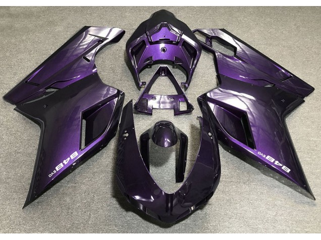 Dunkelviolett 2007-2014 Ducati 848 1098 1198 Motorrad Verkleidung