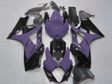 Dunkelviolett & Schwarz 2007-2008 GSXR 1000 Motorrad Verkleidung