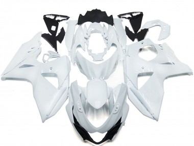 Einfarbig Glänzend Weiß 2009-2016 GSXR 1000 Motorrad Verkleidung