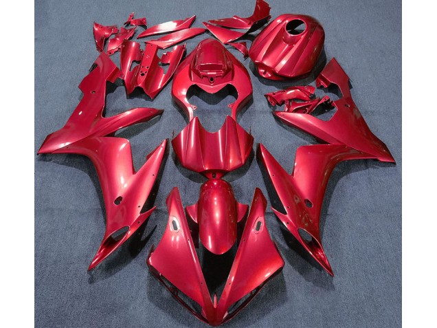 Einfarbig Rot 2004-2006 R1 Motorrad Verkleidung