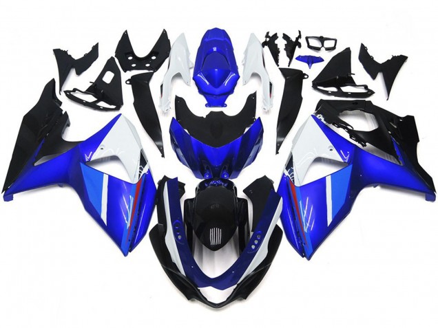 Einfarbig Schwarz Glänzend Blau Weiß 2009-2016 GSXR 1000 Motorrad Verkleidung