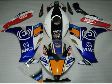 Elf Blau & Orange 2012-2016 CBR1000RR Motorrad Verkleidung