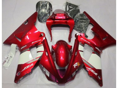 Feuerrot & Weiß 2000-2001 R1 Motorrad Verkleidung