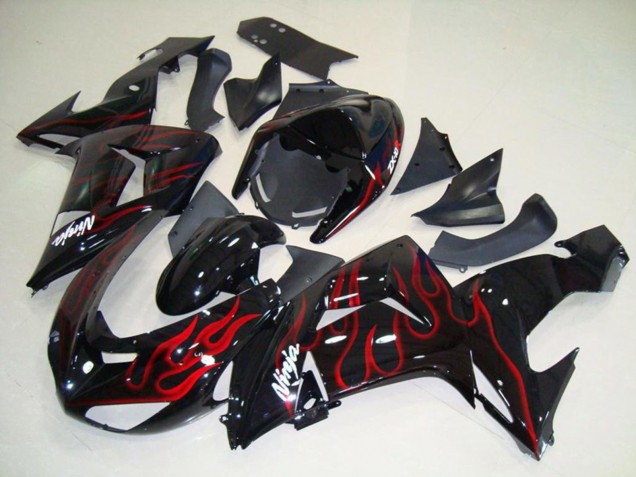 Flame Rot 2006-2007 ZX10R Motorrad Verkleidung