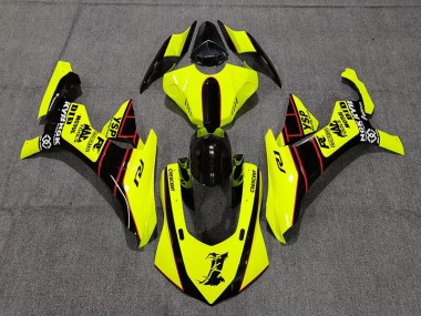 Florogelb & Schwarz 2015-2019 R1 Motorrad Verkleidung