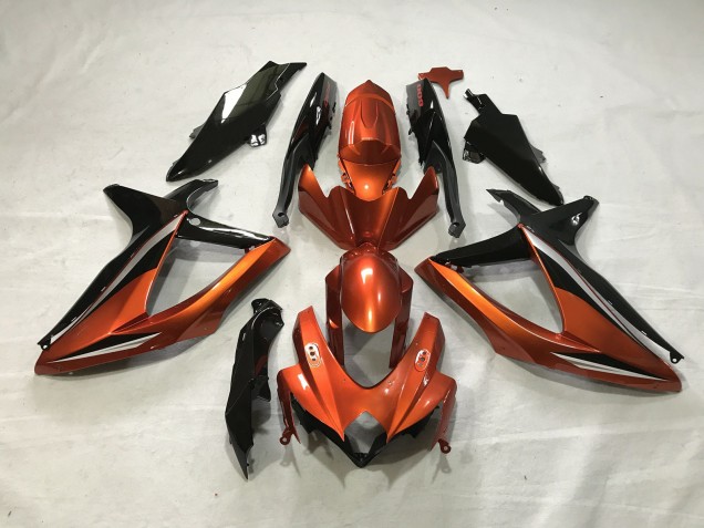 Gebranntes Orange 2008-2010 GSXR 600-750 Motorrad Verkleidung