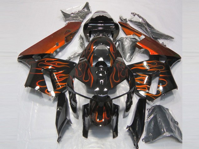 Gebranntes Orange Flame 2005-2006 CBR600RR Motorrad Verkleidung
