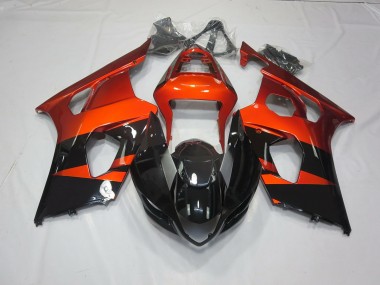 Gebranntes Orange & Schwarz 2003-2004 GSXR 1000 Motorrad Verkleidung