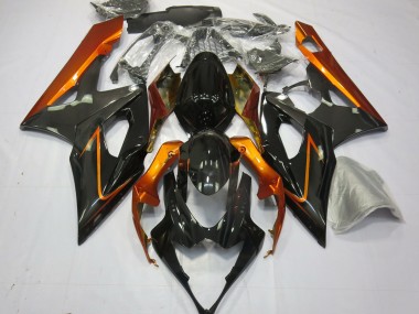 Gebranntes Orange & Schwarz 2005-2006 GSXR 1000 Motorrad Verkleidung