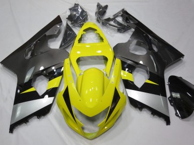 Gelb & Grau 2004-2005 GSXR 600-750 Motorrad Verkleidung
