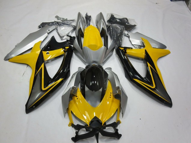 Gelb Schwarz 2008-2010 GSXR 600-750 Motorrad Verkleidung