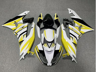 Gelb-Weiß-Schwarz-Zack 2009-2012 ZX6R Motorrad Verkleidung