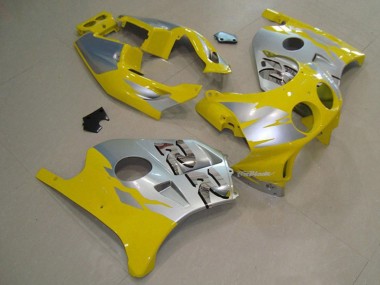 Gelb Silber 1990-1998 CBR250RR Motorrad Verkleidung