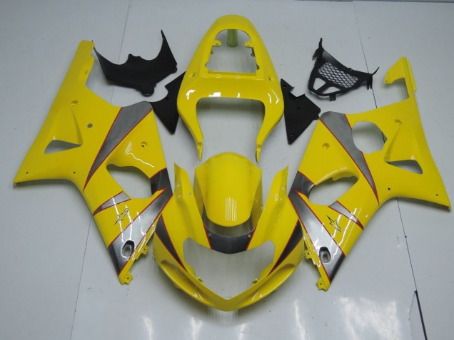 Gelb & Silber 2000-2002 GSXR 1000 Motorrad Verkleidung