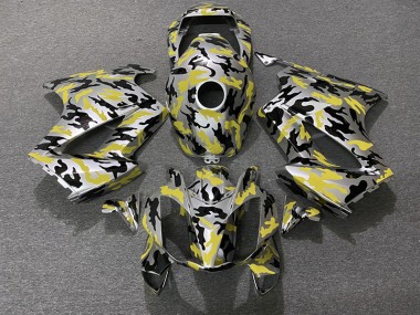 Gelb Tarnung 2002-2012 VFR800 Motorrad Verkleidung