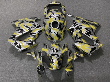 Gelb Tarnung 2002-2012 VFR800 Motorrad Verkleidung